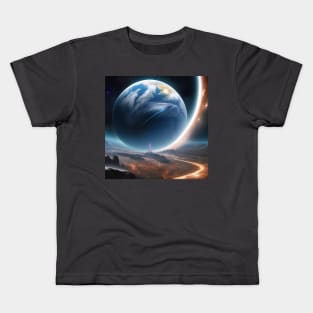 sci-fi space design Kids T-Shirt